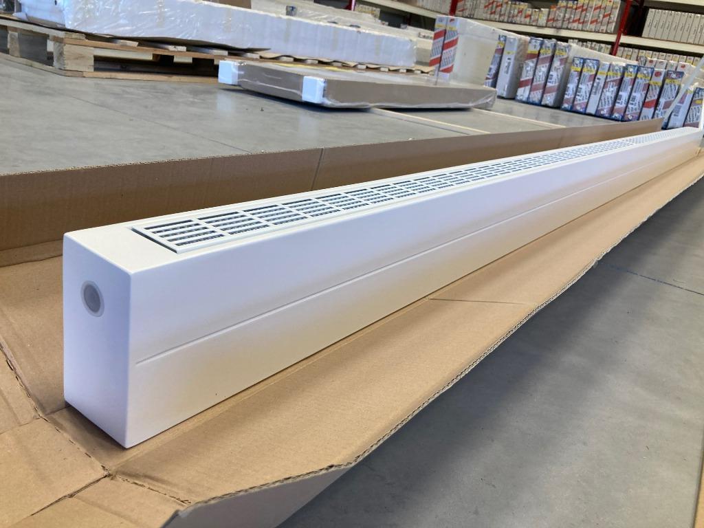Nieuwe Vasco Primula plintradiatoren Wit en Zwart, Doe-het-zelf en Verbouw, Verwarming en Radiatoren, Minder dan 30 cm, Hoog rendement (Hr)