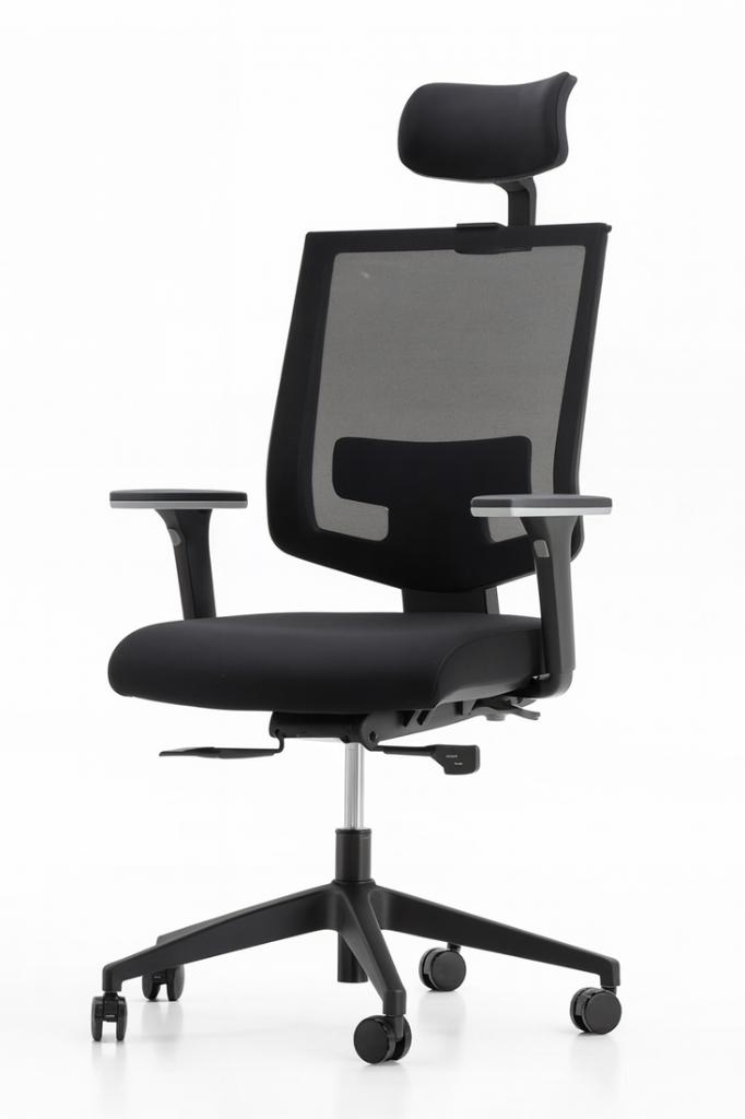 Ergonomische Bureaustoel Alpha PG8, Ophalen, Zwart, Nieuw, Bureaustoel
