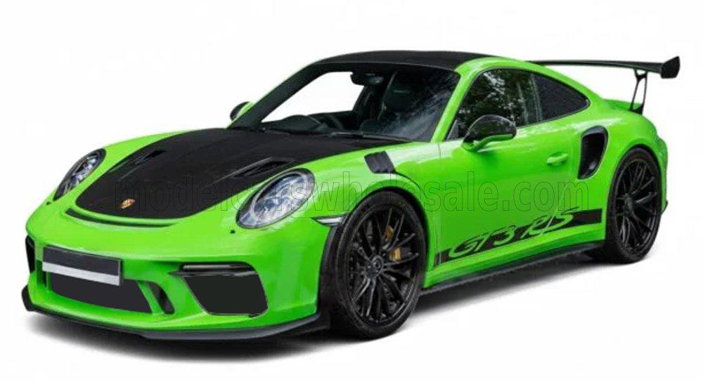 Autoart 1:18 Porsche 991-2 GT3 RS Weissach 2017 Lizard Green, Hobby en Vrije tijd, Modelauto's | 1:18, Nieuw, Auto, Autoart, Ophalen of Verzenden