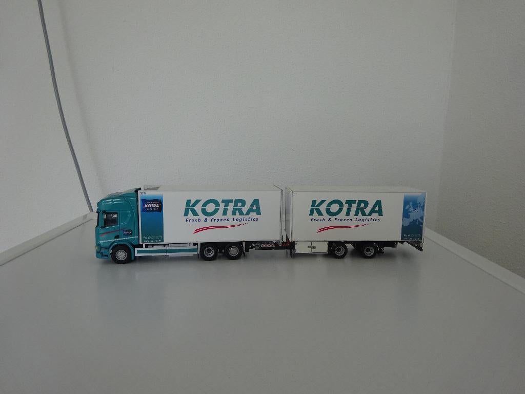 Scania Kotra Transport motorwagen met wipkar ., Hobby en Vrije tijd, Modelauto's | 1:50, Verzenden, Nieuw, Bus of Vrachtwagen