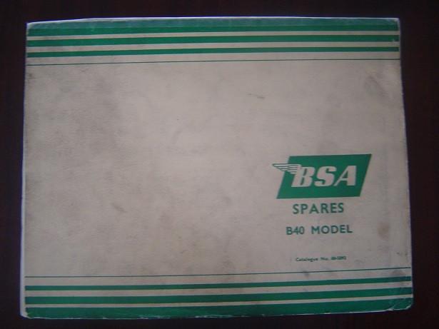 BSA B40 model 1960 / 1961 motorcycle parts catalogue, Motoren, Handleidingen en Instructieboekjes, Ophalen of Verzenden, Overige merken