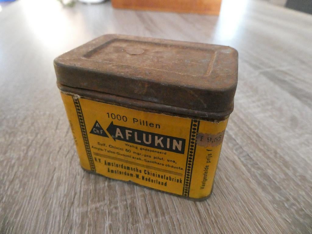 Blikje Aflukin, Ophalen of Verzenden, Gebruikt, Overige, Overige merken