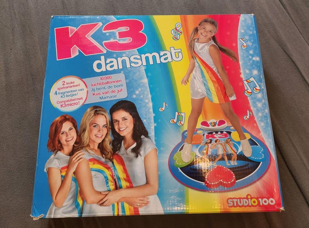 Studio 100 interactieve dansmat K3 met licht en geluid, Ophalen of Verzenden, Gebruikt, Met licht