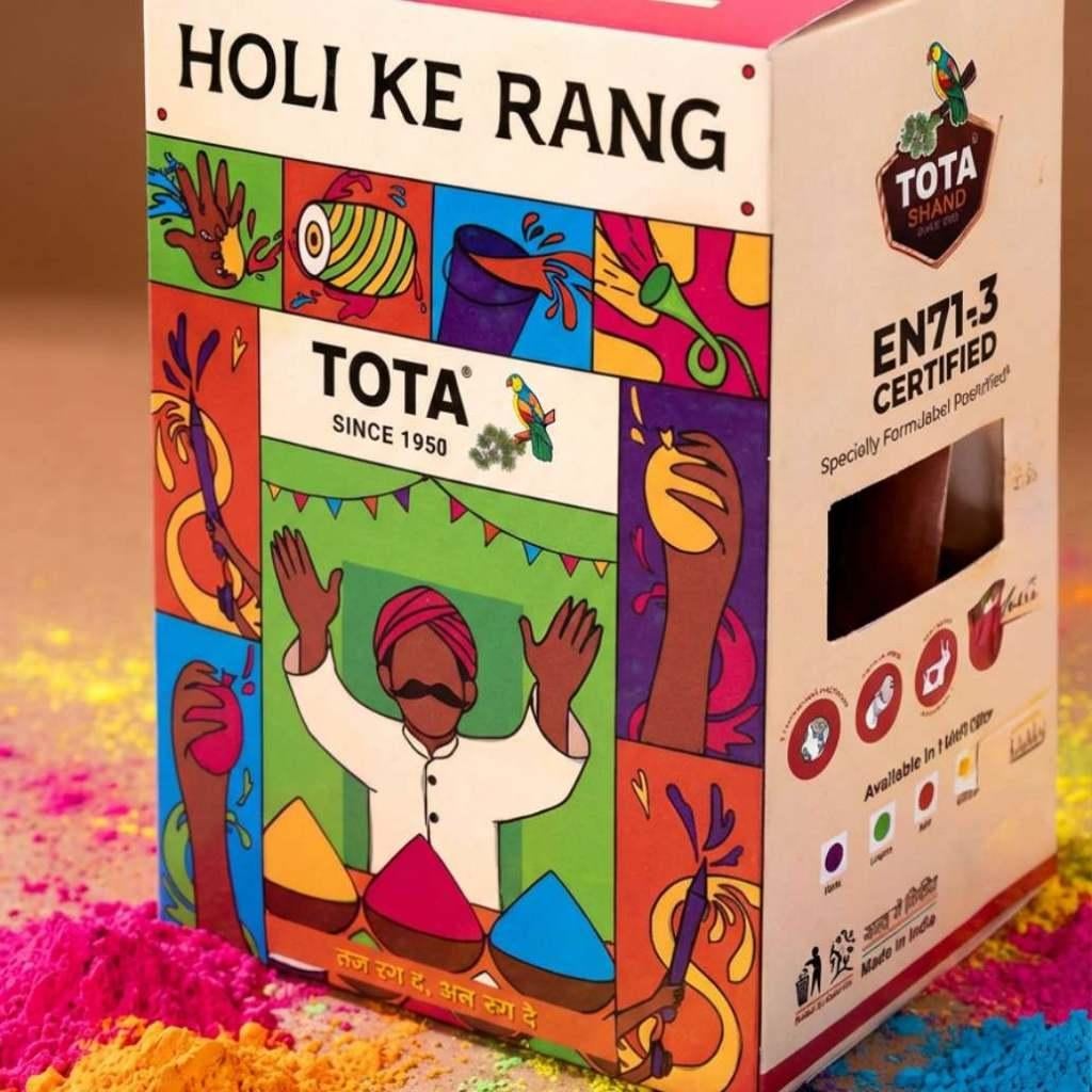 Vier Krishna Holi | Biologische Holi-kleurstof | Set van 5, Ophalen of Verzenden, Nieuw, Feestartikel, Carnaval