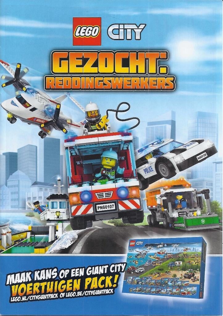 Fo106 lego city boekje verhaaltje en spelletje, Ophalen of Verzenden, Zo goed als nieuw, Overige merken