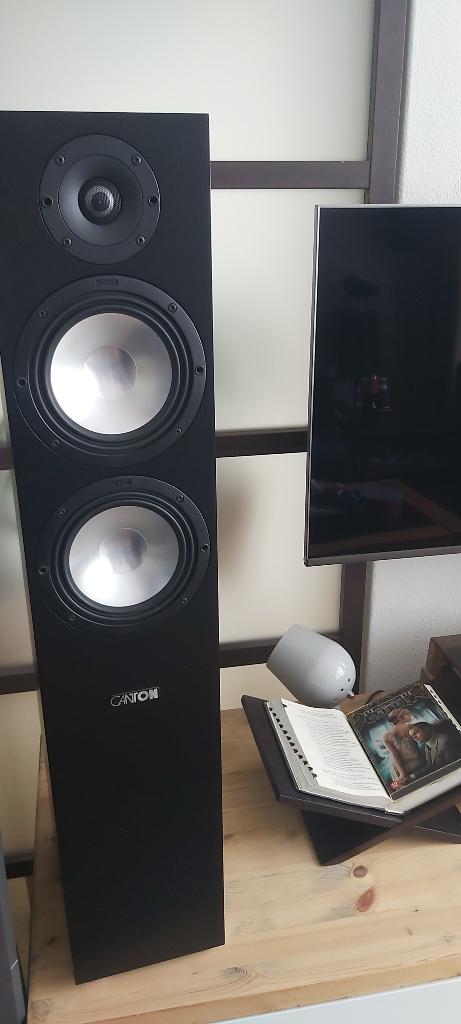 Canton 476-2 speakers, Zo goed als nieuw, 60 tot 120 watt, Front, Rear of Stereo speakers, Ophalen