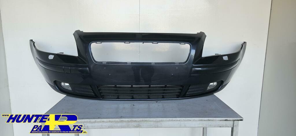 Voorbumper blauw 466 metallic Volvo V50 ('04-'07), Ophalen of Verzenden, Gebruikt, Voor, Bumper