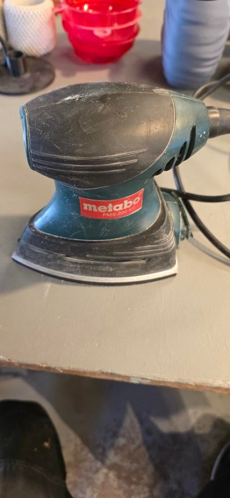 Metabo FMS 200 Intec Schuurmachine gebruikt, Ophalen of Verzenden, Gebruikt, Minder dan 600 watt, Vlakschuurmachine