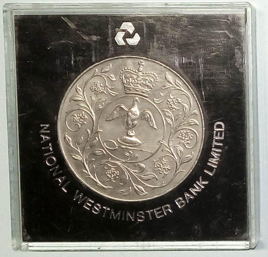 zilveren munt H.M. Queen Elizabeth II Silver Jubilee Crown E, Koningin Beatrix, Zilver, Losse munt, Overige waardes