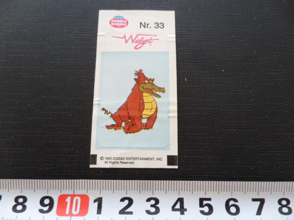 sticker kauwgom dubble bubble strip widget #33, Verzamelen, Ophalen, Zo goed als nieuw