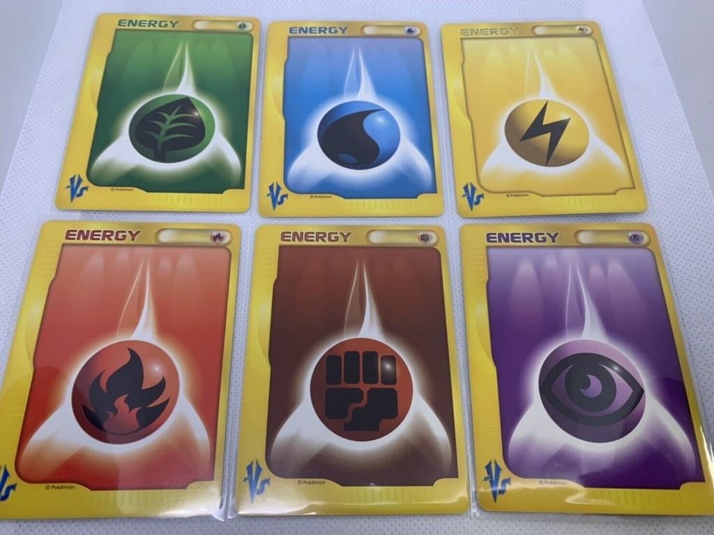 Pokemon vs energy set compleet, Ophalen of Verzenden, Zo goed als nieuw, Meerdere kaarten