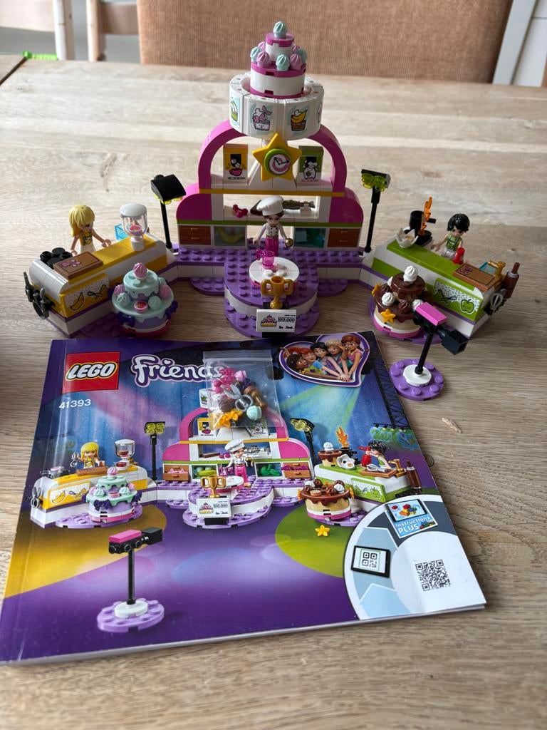 Lego Friends Bakwedstrijd set - compleet met boekje, Kinderen en Baby's, Speelgoed | Duplo en Lego, Ophalen of Verzenden, Gebruikt