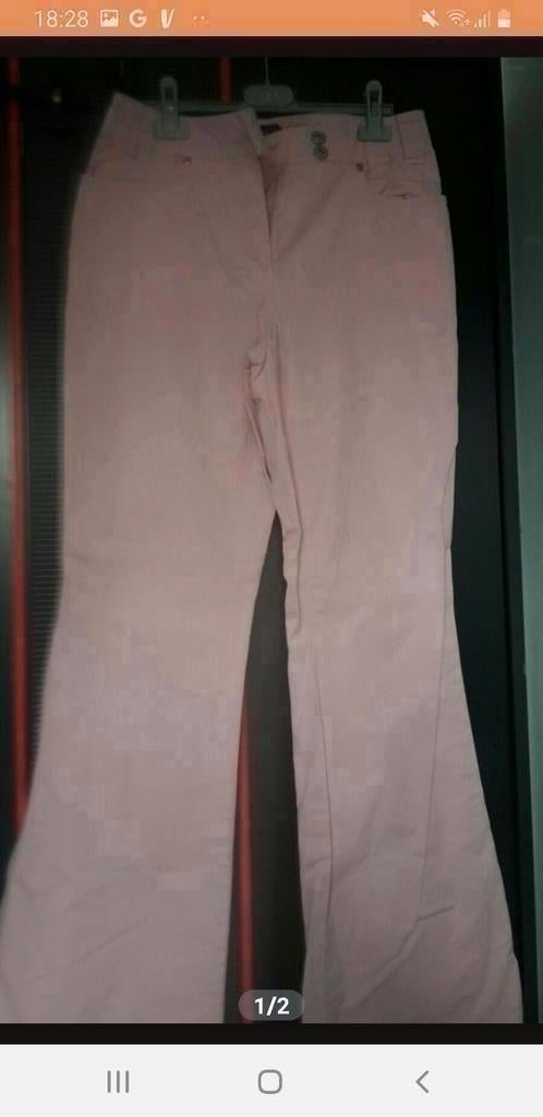 Mooie roze flaired broek van Nick maat 38, Ophalen of Verzenden, Zo goed als nieuw