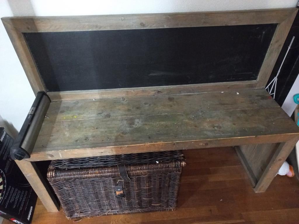 Krijt/knutsel tafel stijgerhout, Ophalen of Verzenden