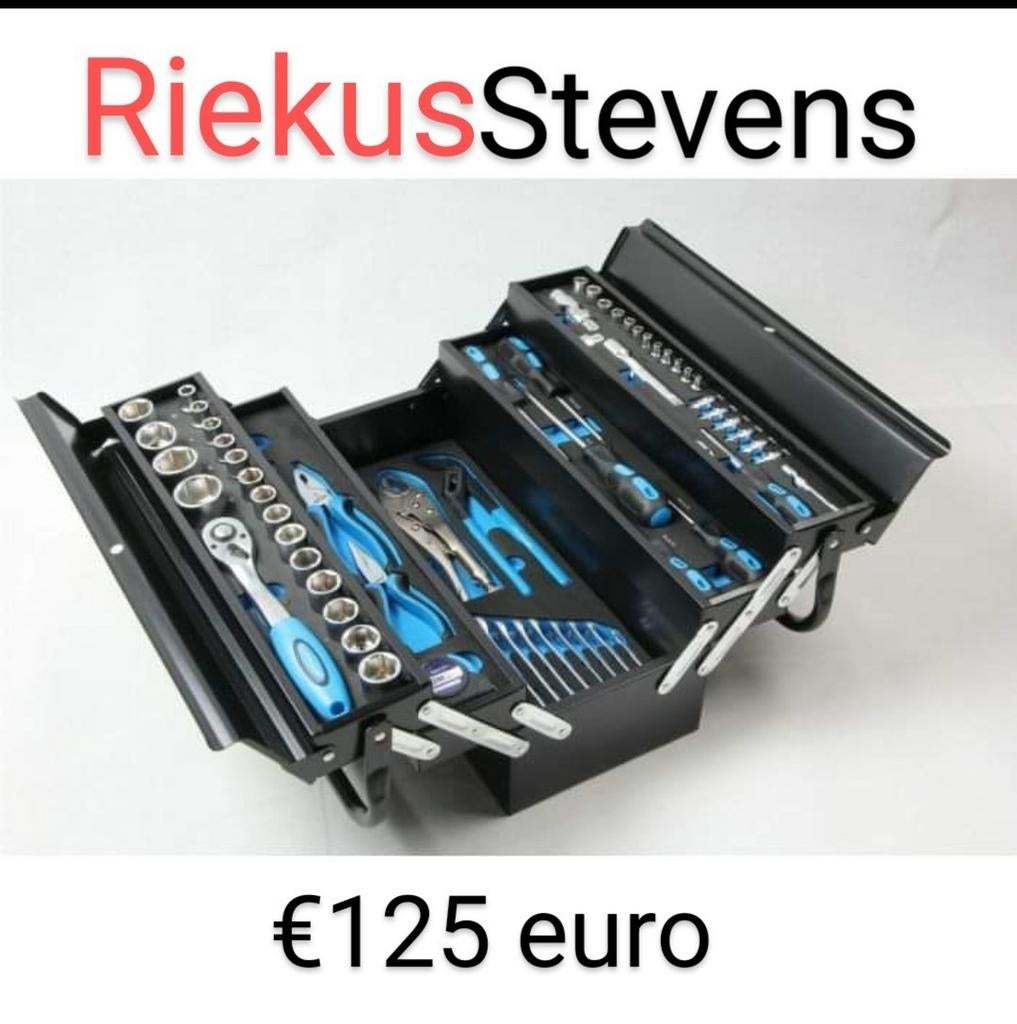 gereedschapskist vol gereedschap  €125 euro