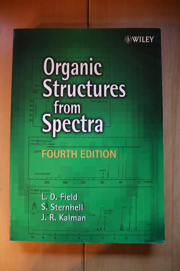 Organic Structures of Spectra ISBN 9780470319277, Field, Sternhell, Kalman., Zo goed als nieuw, Beta, HBO