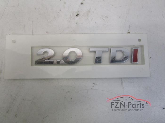 VW Golf 7 Chrome Embleem Sticker Logo Achterklep 2.0 TDI, Ophalen of Verzenden, Gebruikt