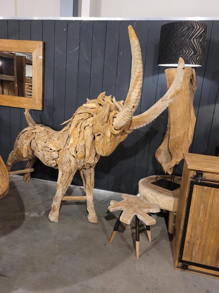Wijnrek suar teak, 15 tot 25 flessen, Nieuw, Ophalen of Verzenden, 75 cm of meer