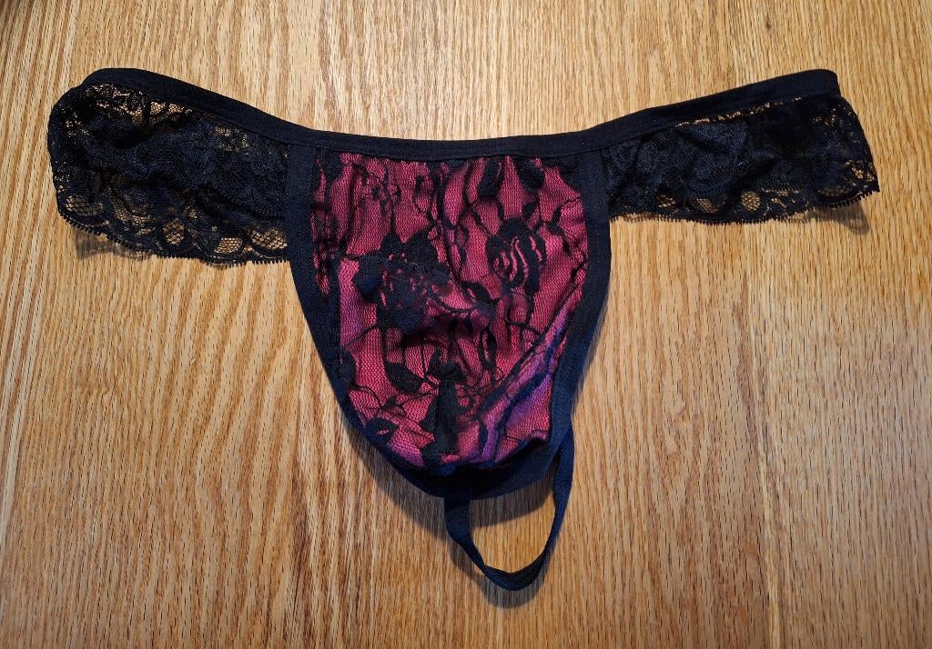 sexy herenstring maat xxl, Verzenden, Zwart, Overige typen