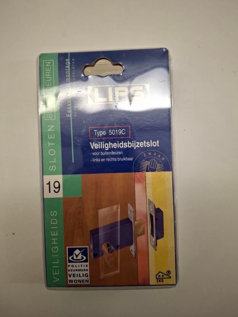 LIPS Veiligheidsbijzetslot Type 5019C - Nieuw in verpakking, LIPS, Nieuw, Ophalen of Verzenden, Slot