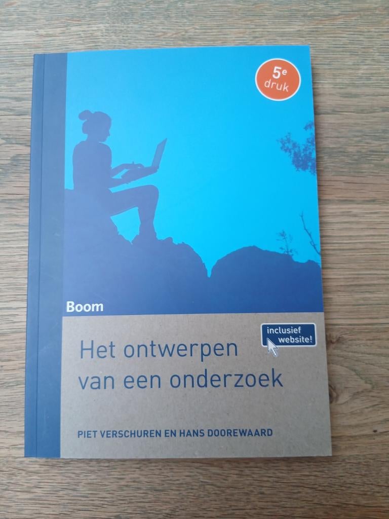 Het ontwerpen van een onderzoek Piet Verschuren H Doorewaar, Boeken, Ophalen of Verzenden, Beta, Zo goed als nieuw, Niet van toepassing