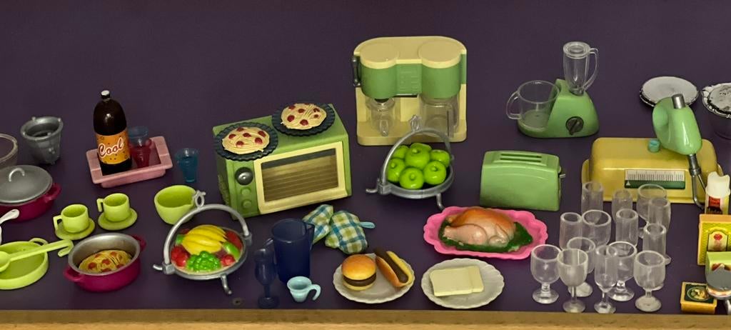 Barbie huis met veel toebehoren ALLES NU €50, Ophalen of Verzenden, Gebruikt, Toebehoren