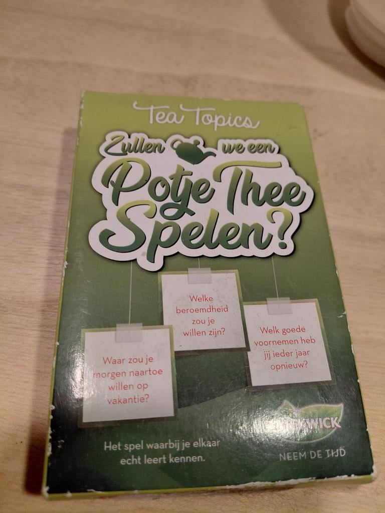 Tea Topics - Zullen we een Potje Thee Spelen?, Vijf spelers of meer, Ophalen of Verzenden, Zo goed als nieuw, Theewinkel