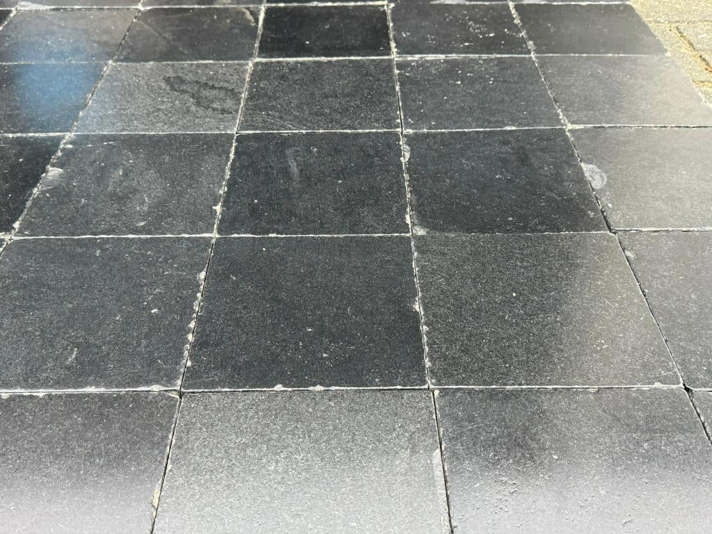 Antiek Belgisch hardsteen 10m2, Doe-het-zelf en Verbouw, Tegels, Gebruikt, Hardsteen, 20 tot 40 cm, 10 m² of meer