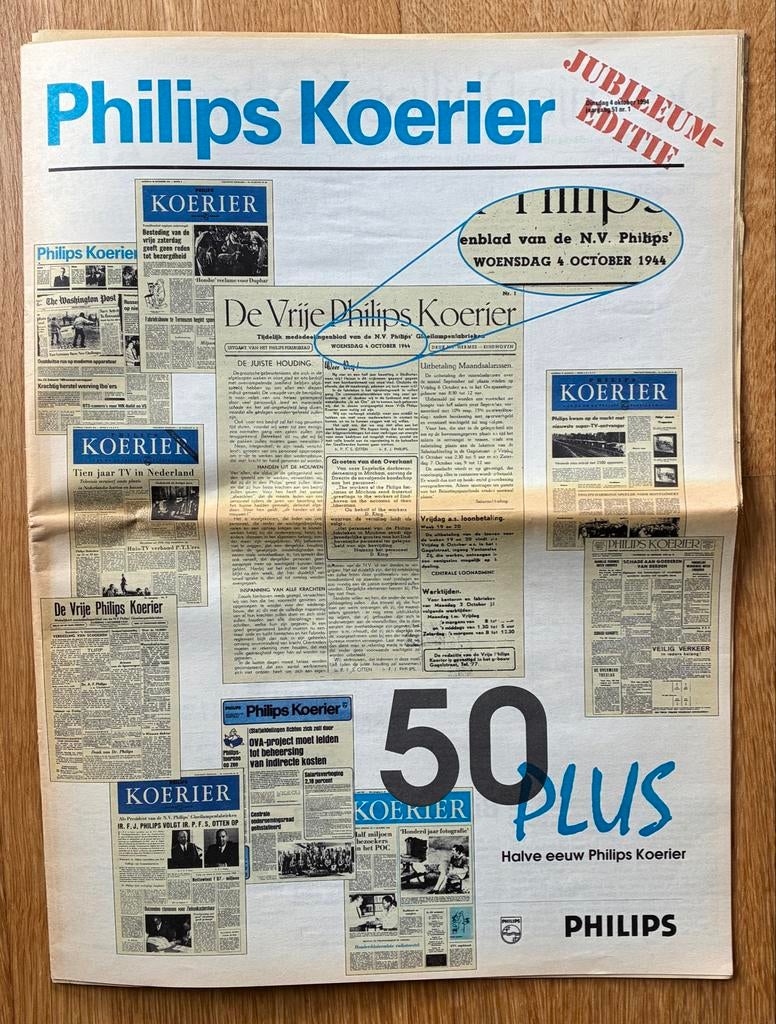 Jubileum Editie Philips Koerier, 4 Oktober 1994, Verzamelen, Tijdschriften, Kranten en Knipsels, Ophalen of Verzenden, 1980 tot heden