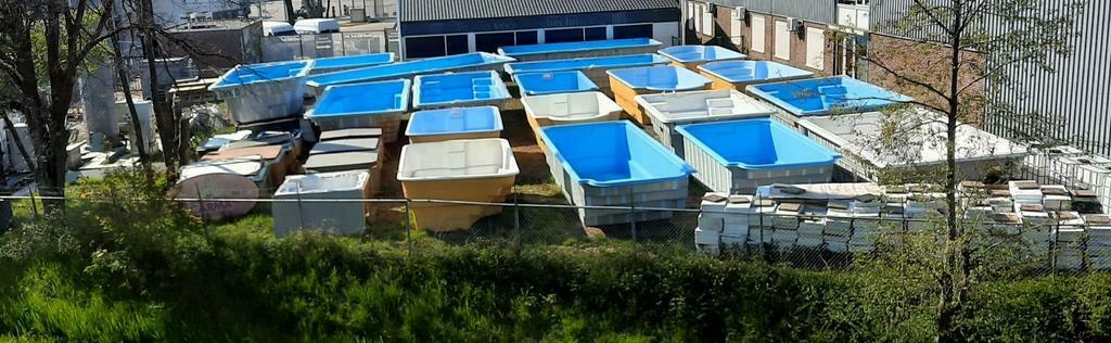 inbouw Polyester zwembad met longe plekken, Tuin en Terras, Minder dan 80 cm, Rond, Ophalen of Verzenden, 400 cm of meer
