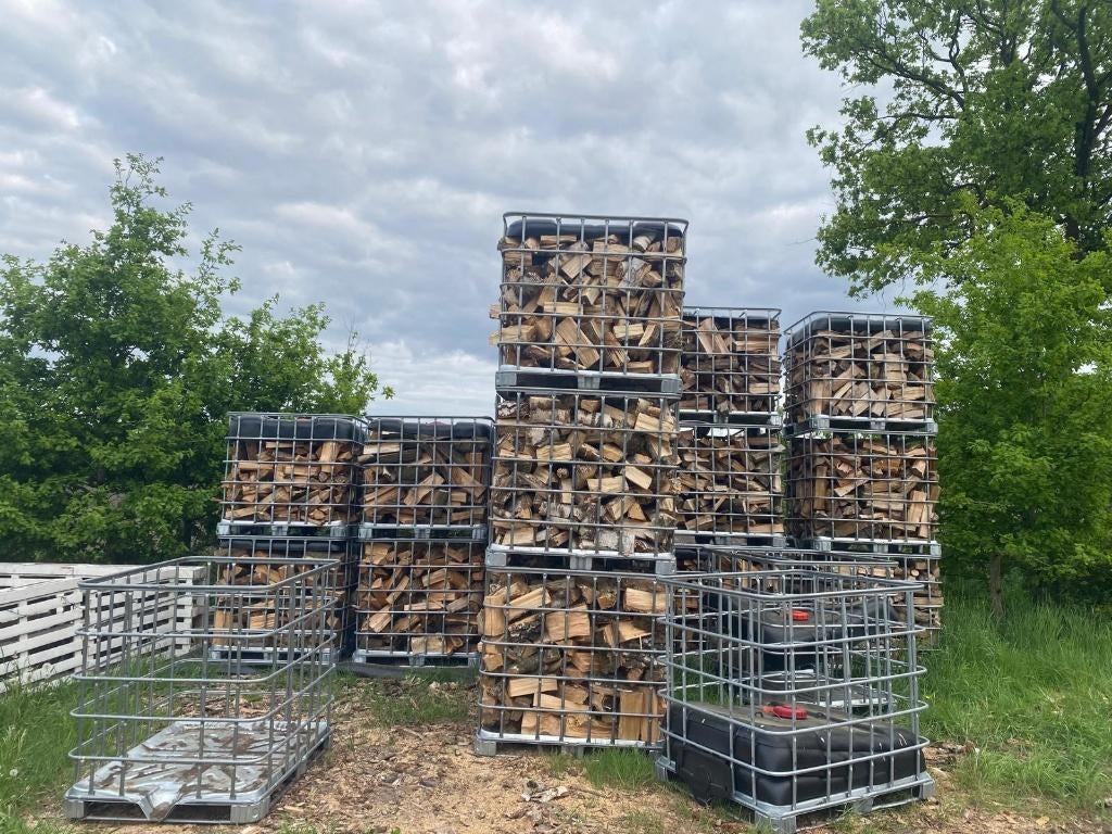 droog brandhout, 6 m³ of meer, Ophalen, Eikenhout, Blokken