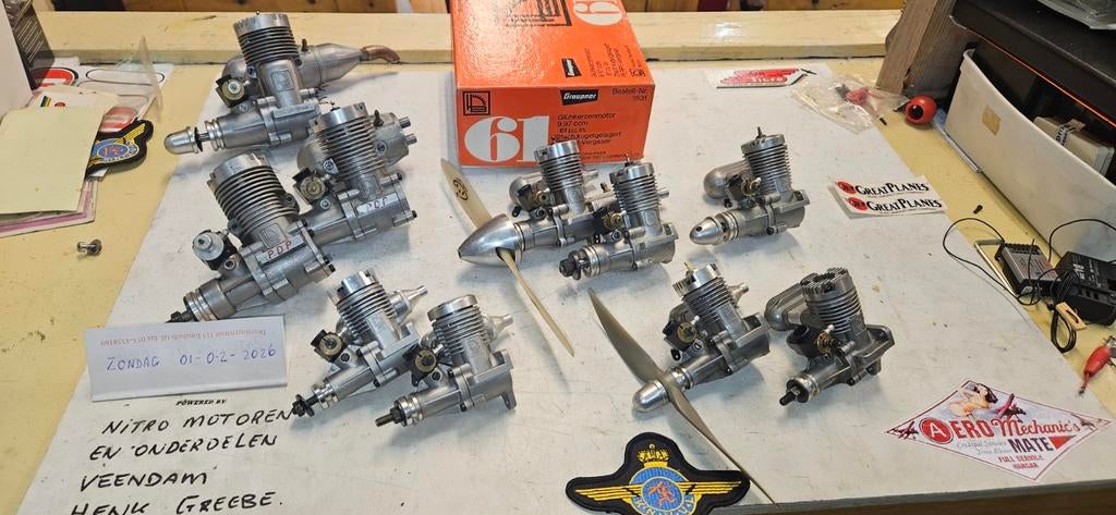 HB motoren en onderdelen., Ophalen of Verzenden, Gebruikt, Nitro, RTF (Ready to Fly)