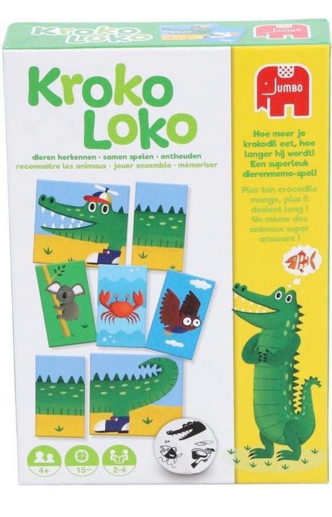 Kroko Loko Dierenmemo als Nieuw, Een of twee spelers, Ophalen of Verzenden, Zo goed als nieuw, Jumbo