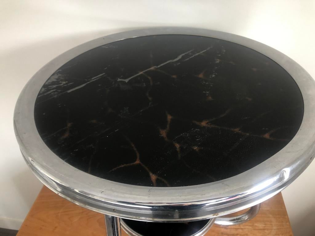Art deco Jaren 30 rooktafel, buis meubel, Ophalen