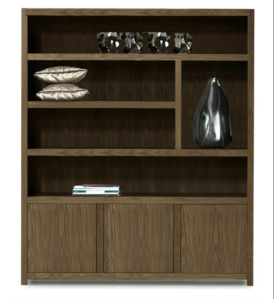 Vakkenkast eiken fineer Japandi stijl / hotel chique 180cm, Ophalen, Met deur(en), 200 cm of meer, 150 tot 200 cm