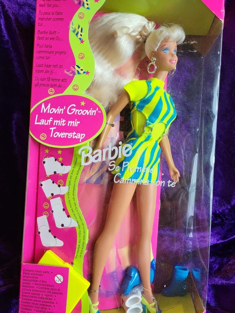 Barbie vintage mattel movin groovin 1997, Ophalen of Verzenden, Nieuw, Fashion Doll