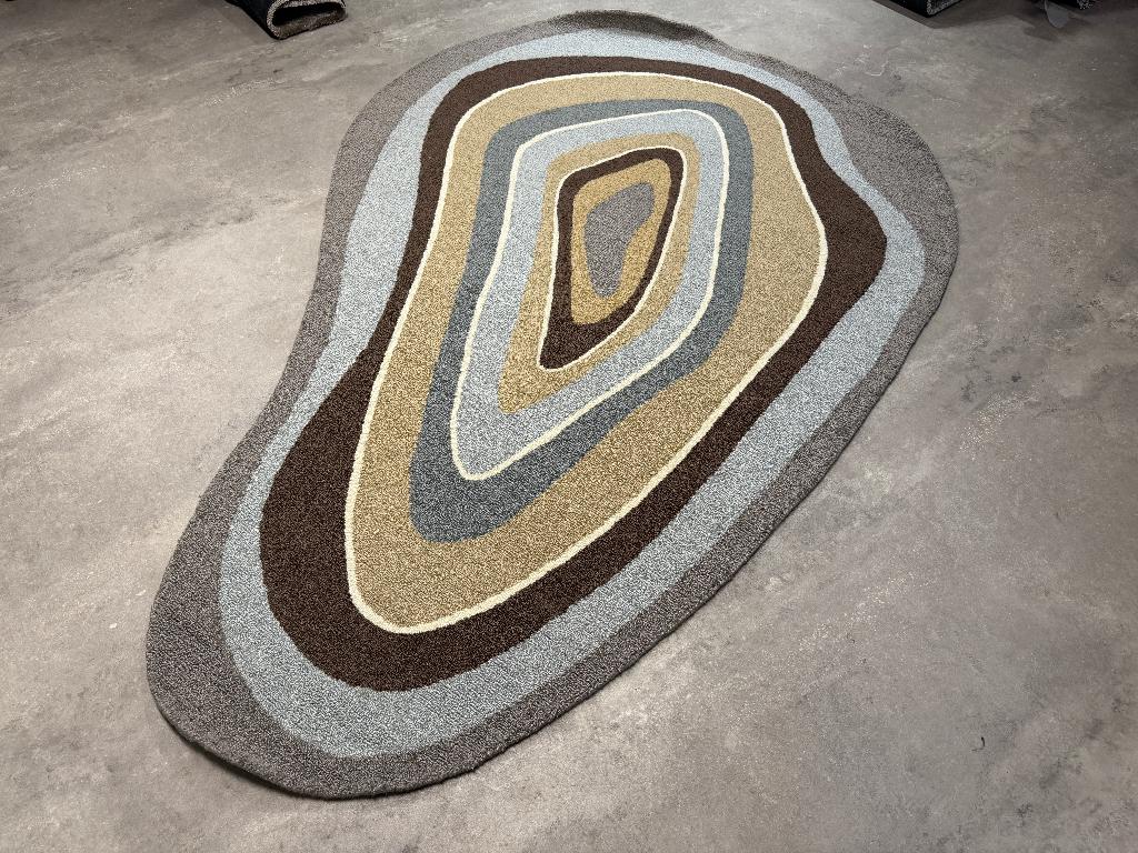 Vloerkleed Brink & Campman Aura Ochre in-outdoor 160x230 cm, Huis en Inrichting, Vloerkledenloft, Overige kleuren, 150 tot 200 cm