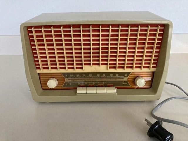 Vintage Siemens buizen radio type RA 201L, 1958, Audio, Tv en Foto, Radio's, Ophalen of Verzenden, Gebruikt, Radio