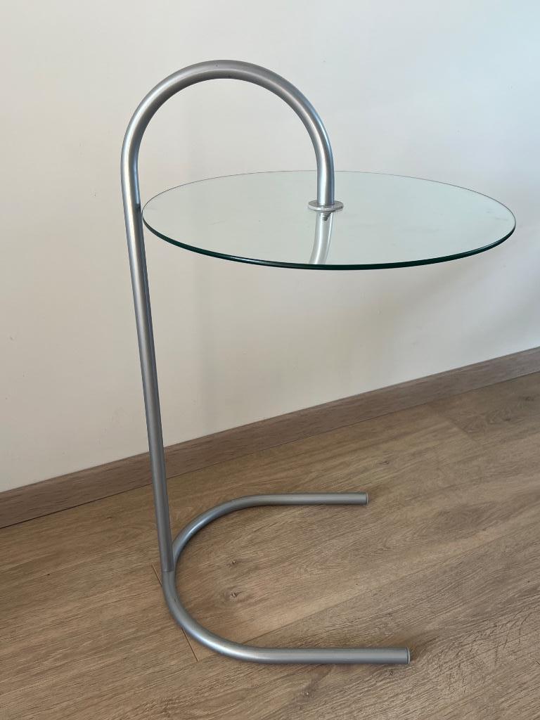 2 x Vintage IKEA design bijzettafel Ry Tord Bjorklund, Ophalen, Minder dan 55 cm, Gebruikt, Glas