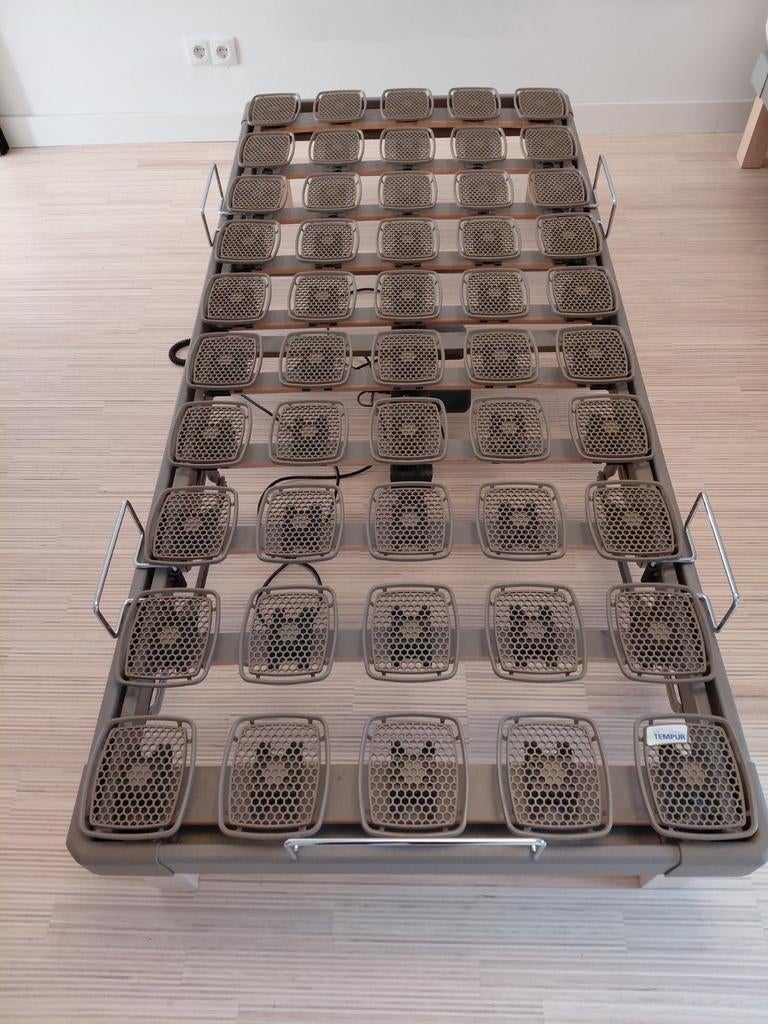 Tempur electrisch verstelbare bedbodem met meerdere pootjes, Ophalen, Overige materialen, 90 cm, Eenpersoons