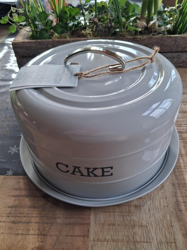 Grijze Cake Taartdoos Nostalgisch Luxe, Ophalen of Verzenden, Nieuw