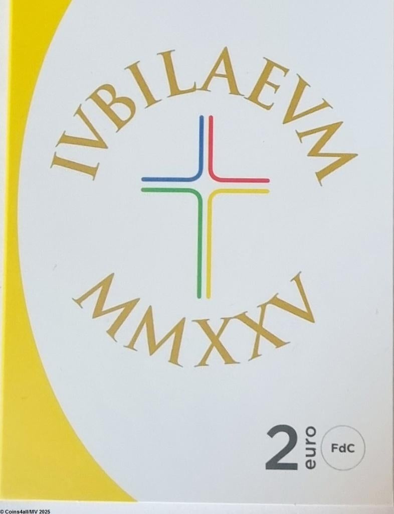 Italië 2 euro 2025: Heilig Jaar 2025, BU in coincard, Ophalen of Verzenden, Italië, 2 euro, Setje