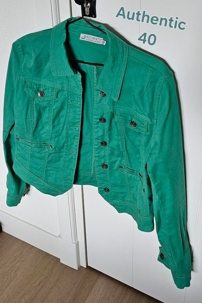 Groen jasje maat M, Maat 38/40 (M), Ophalen of Verzenden, Zo goed als nieuw, Jasje