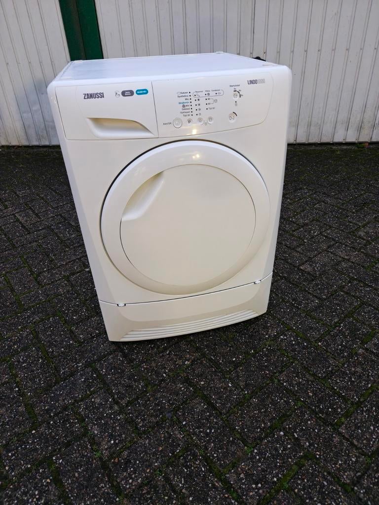 Zanussi Lindo 1000 ZDH7332P warmtepompdroger 7kg A+ klasse., Witgoed en Apparatuur, Wasdrogers, Ophalen, 6 tot 8 kg, Zo goed als nieuw