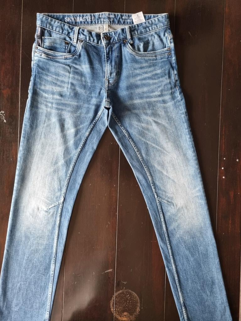 ZGAN PME LEGEND SKYMASTER REGULAR STRETCH TAPERED SIZE 34/36, Blauw, Pall Mall PME Legend, Ophalen of Verzenden, Zo goed als nieuw