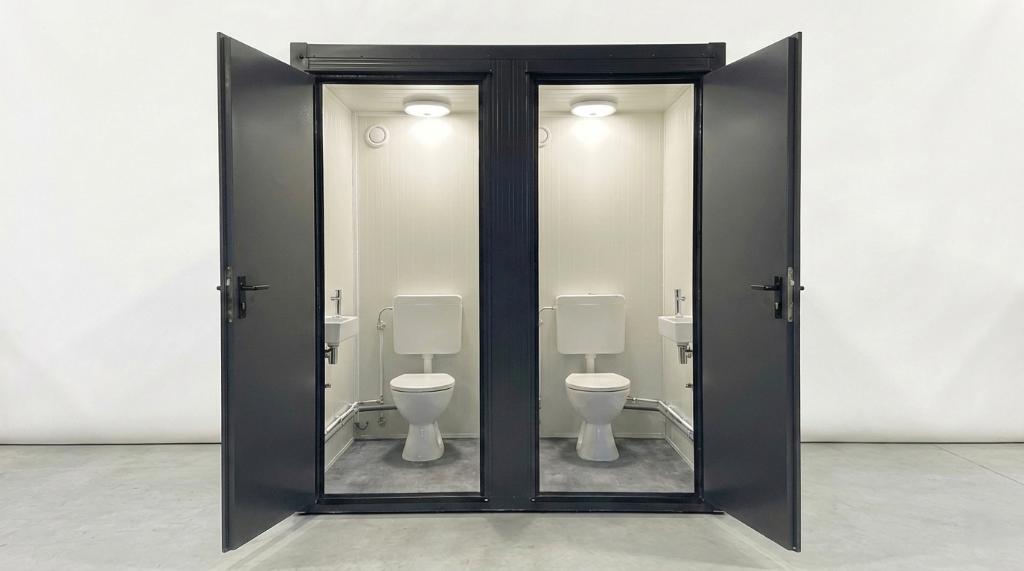 Dubbele toilet unit met staand toilet en fontein | Plug&play, Ophalen of Verzenden, Nieuw, Toilet