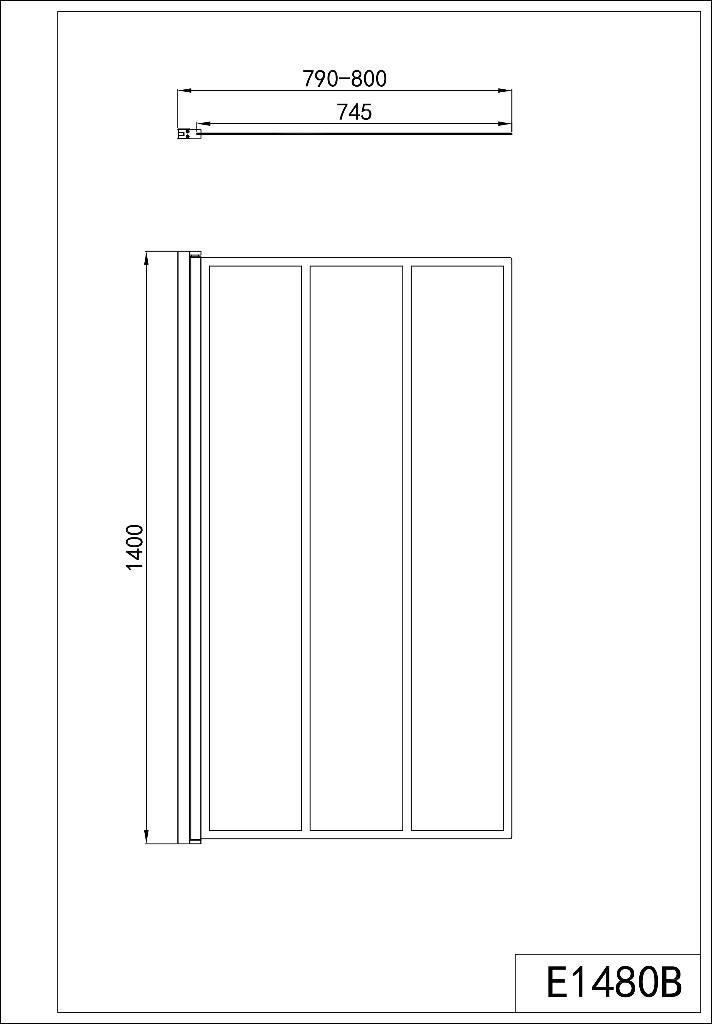 Sanotechnik Elite badwand 140x80 zwart draaibaar, Doe-het-zelf en Verbouw, Ophalen, Veenderveld 32, 2371 TV Roelofarendsveen, Info@dealplein.nl