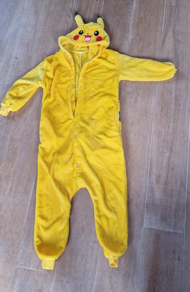 Leuke gele warme piccachu onesie voor Carnaval of verkleed, Kinderen en Baby's, Carnavalskleding en Verkleedspullen, Ophalen, 134 t/m 140