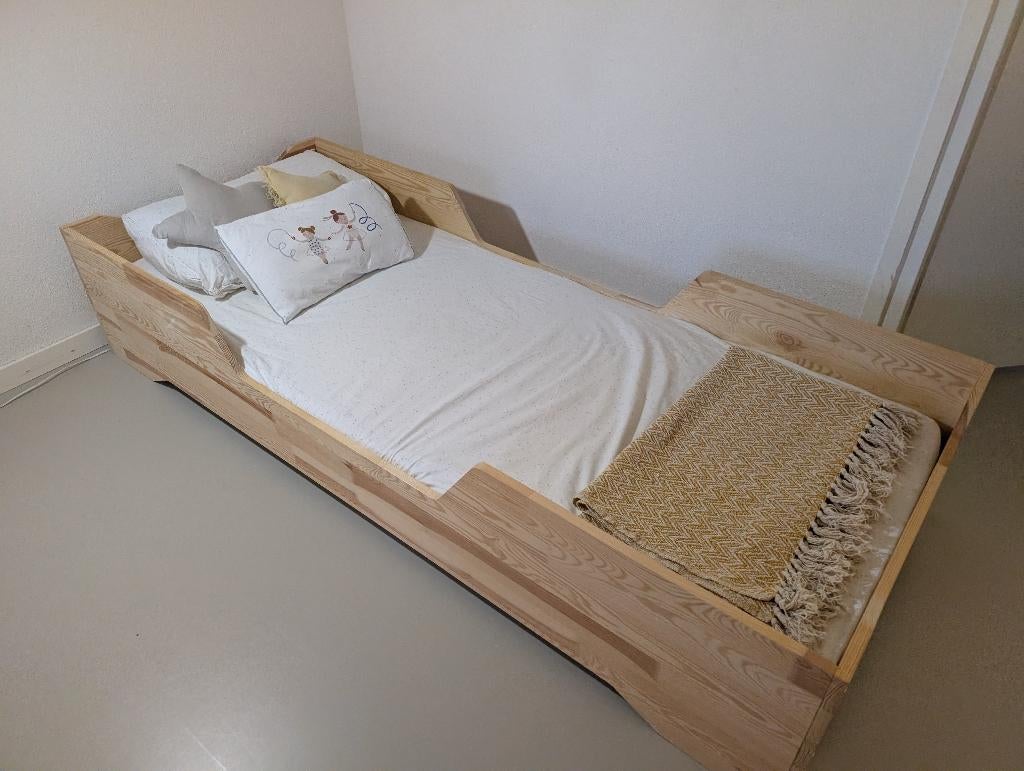 Montessori peuterbed vloerbed 80 x 200 cm (exkl. matras), Ophalen, Gebruikt, Eenpersoons, 80 cm