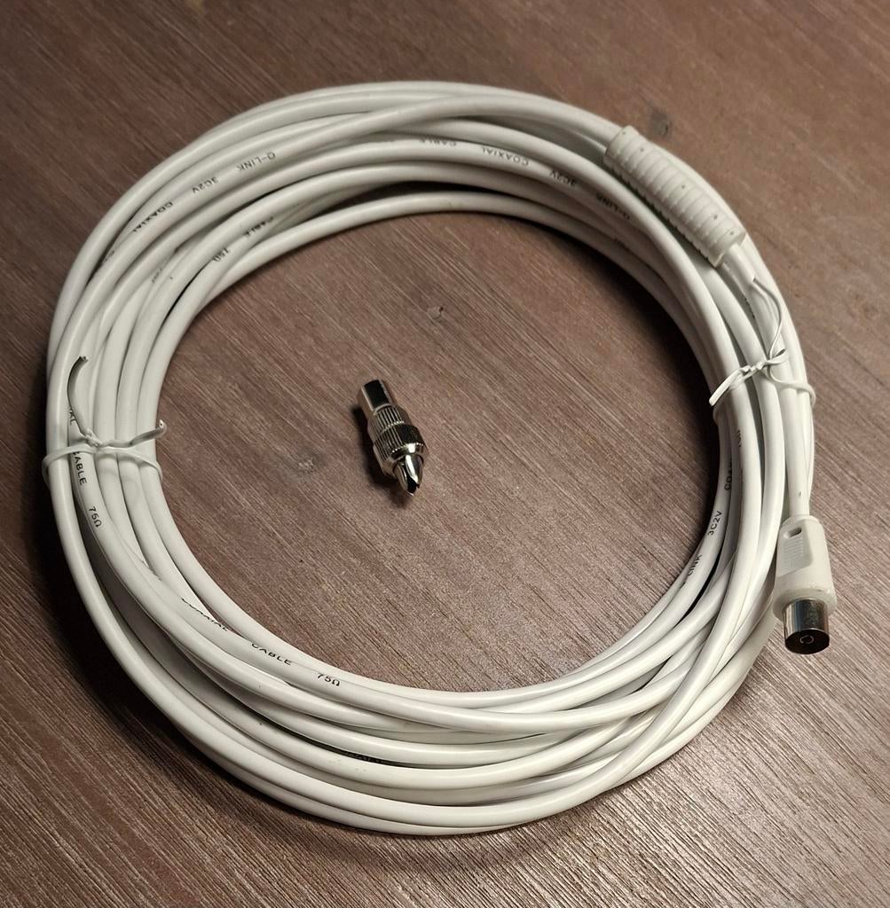 Coaxiale kabel - Nieuwstaat, Ophalen of Verzenden, 5 tot 10 meter, Coaxiale kabel